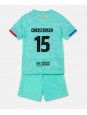Barcelona Andreas Christensen #15 Alternativní dres pro děti 2023-24 Krátký Rukáv (+ trenýrky)